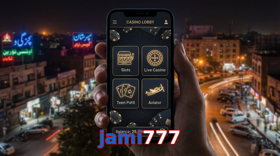 Main screen of Jami777 app page for PK players